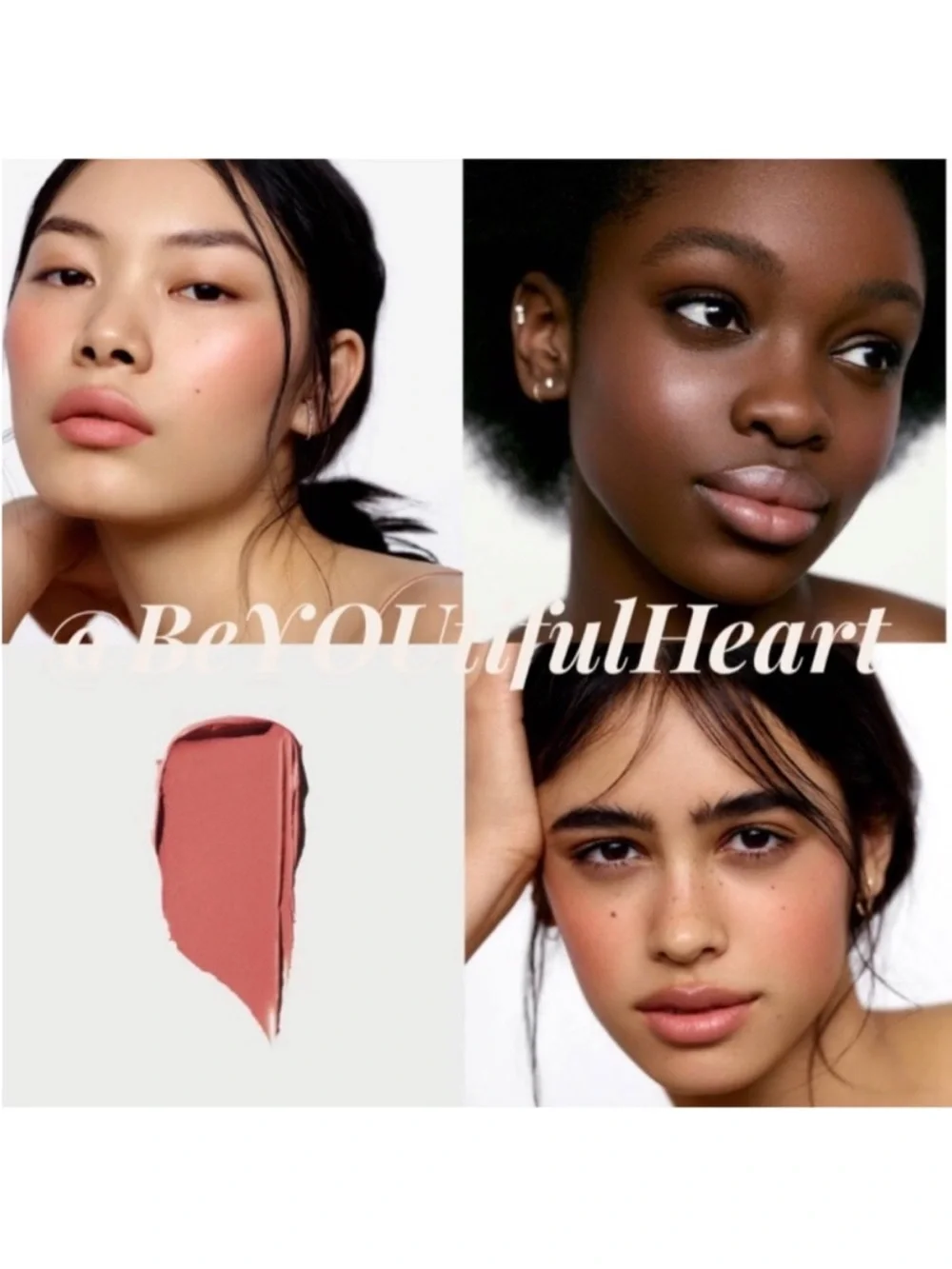 ROSE INC Cream Blush Refillable Cheek & Lip Color in Wisteria Coral Pink 4.5 g